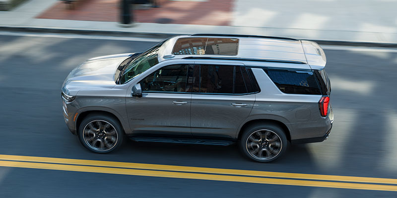 2026 Chevrolet Tahoe driving on a highway near Woodruff, SC