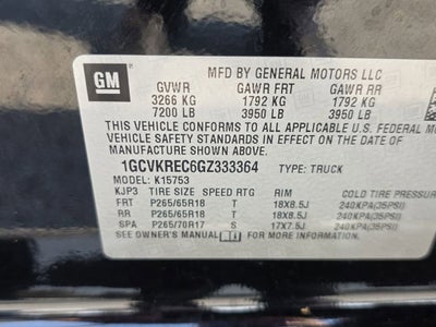 2016 Chevrolet Silverado 1500 LT