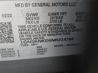 2022 Chevrolet Tahoe LT