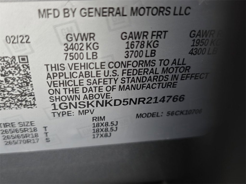 2022 Chevrolet Tahoe LT