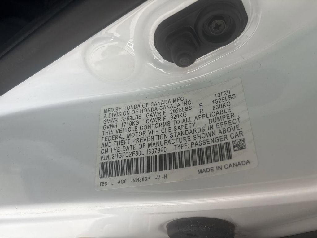 2020 Honda Civic Sedan Sport