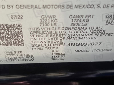 2022 Chevrolet Silverado 1500 ZR2