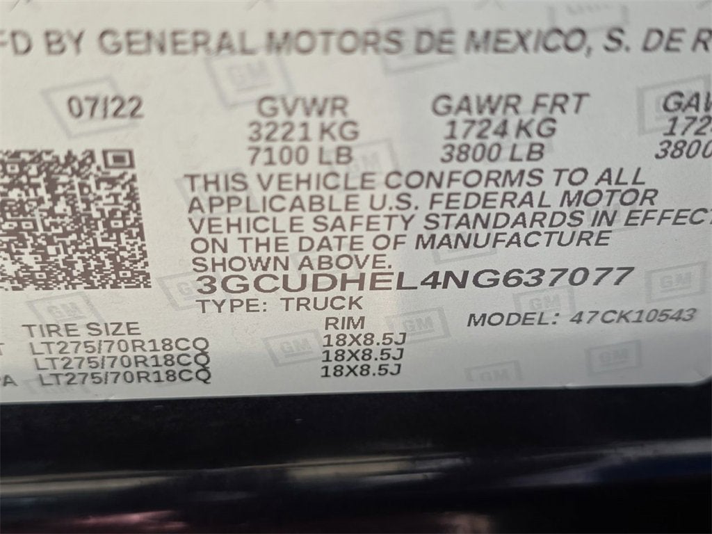 2022 Chevrolet Silverado 1500 ZR2