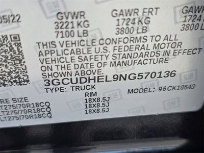 2022 Chevrolet Silverado 1500 ZR2