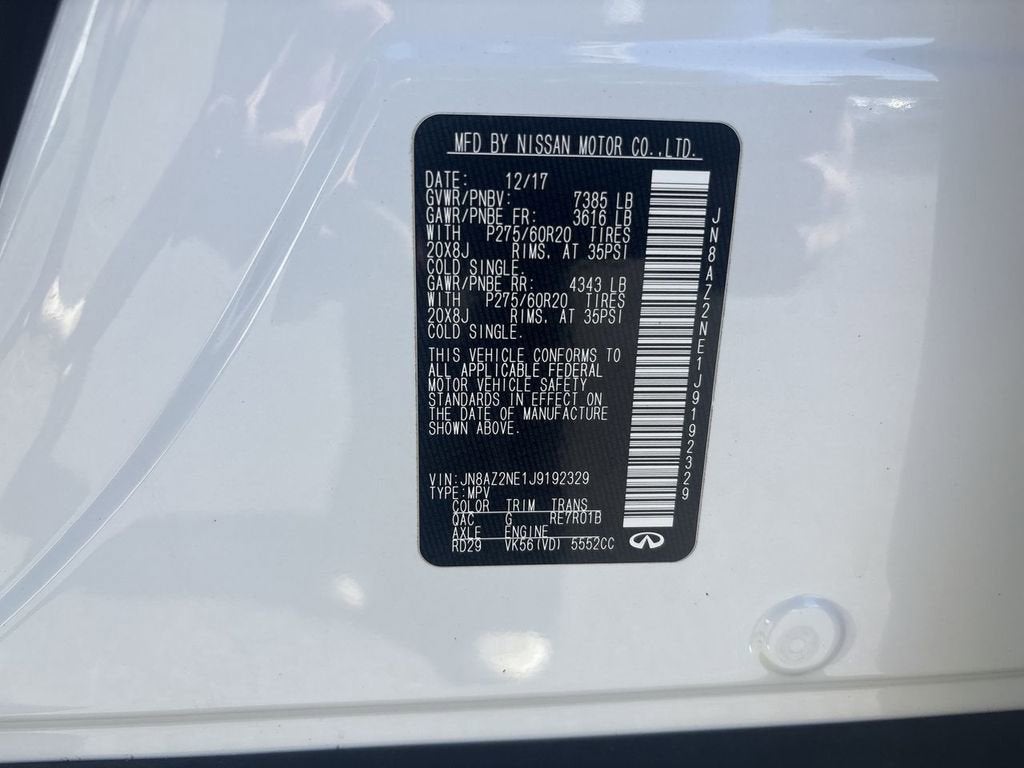 2018 INFINITI QX80 Base