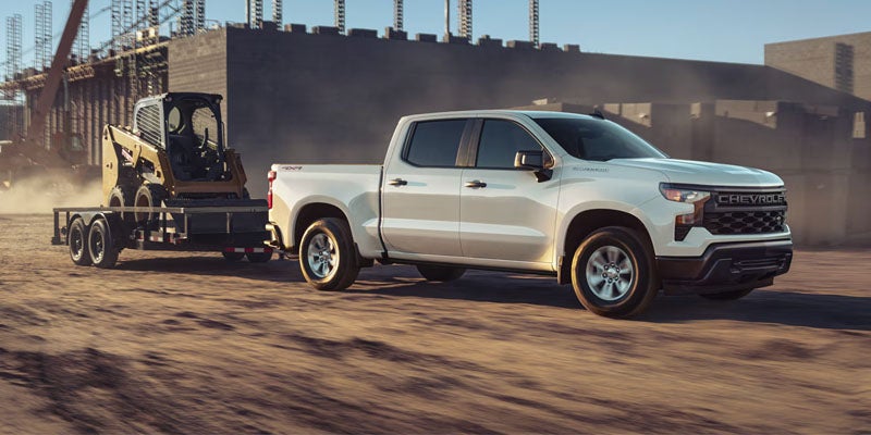 Silverado 1500 driving through work site in Woodruff, SC